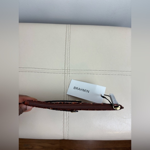 Brahmin Melbourne Collection Leather Crocodile-Embossed Credit Card Wallet NWT - Picture 5 of 11